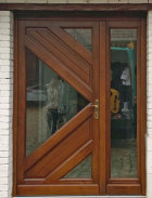Porte avec grande surface vitree capinghem